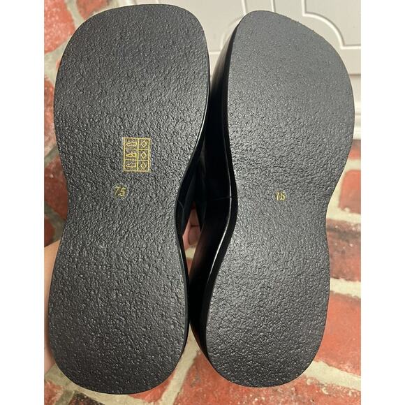 Jeffrey Campbell Black Crybaby Platform Thong Sandals Flip Flops 90s Size 7.5 - Picture 11 of 11